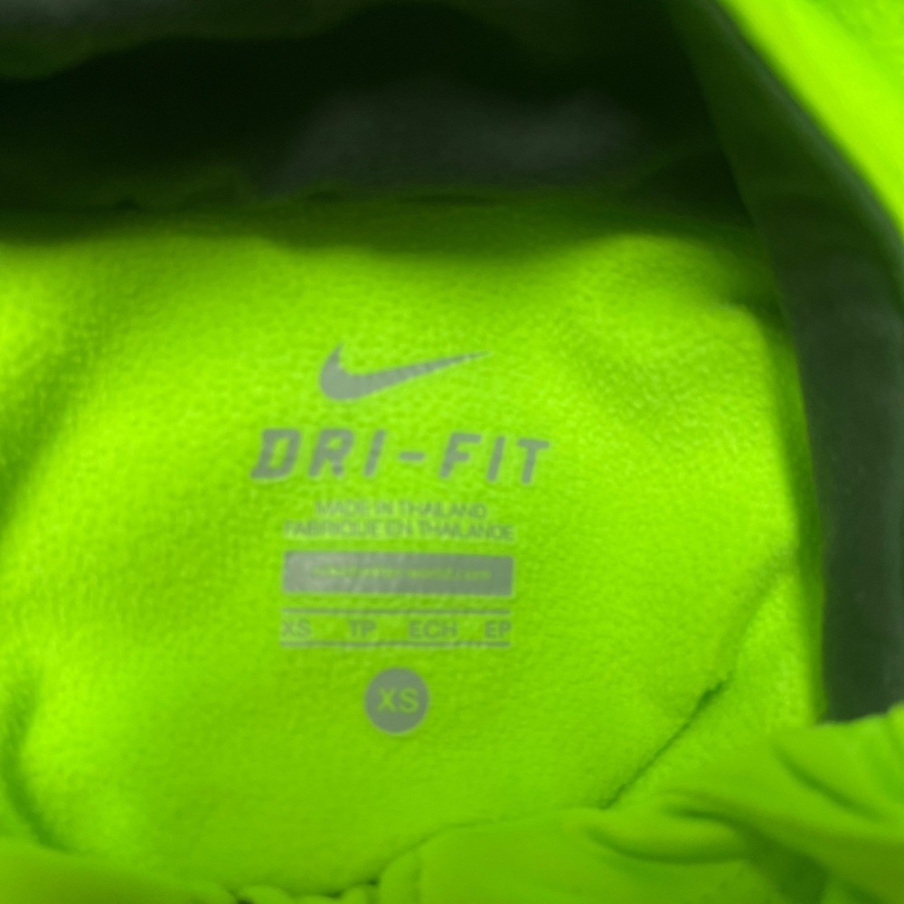 Nike Dri-FIT Womens Neon Green Quarter Zip Running Hoodie XS - Picture 7 of 7
